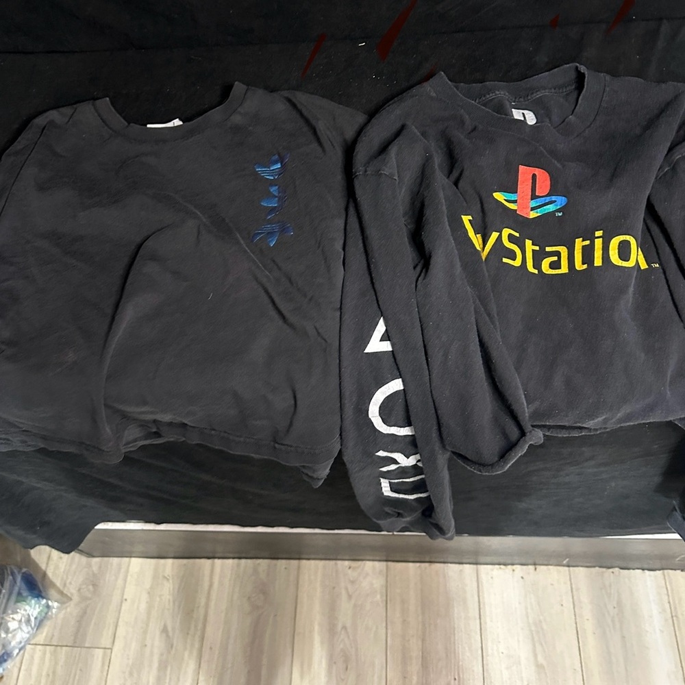 Sony Black T shirt plus 1, half shirts-size L-#438